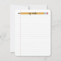 Bleistift- und Papierlehrer Personalisiert