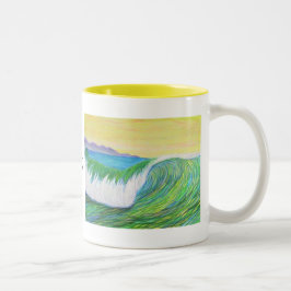 Bleistift-Welle Zweifarbige Tasse