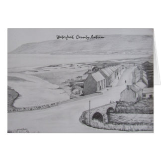 Bleistift-Zeichnen von Waterfoot, Landkreis Antrim