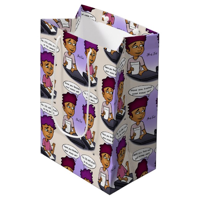 Bleistiftbeutel Mittlere Geschenktüte (Vorderseite Schrägansicht)