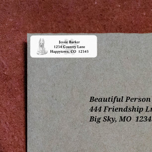 Bleistiftkunst Belgischer Malinois Rücksendeadress