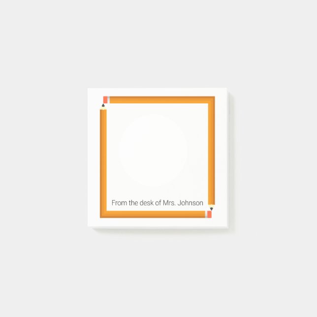 Bleistiftrahmen Post-it Klebezettel (Vorderseite)
