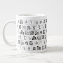 Bleistifttier-Kollektion Tasse - gekacheltes horiz