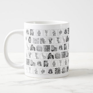 Bleistifttier-Kollektion Tasse - gekacheltes horiz