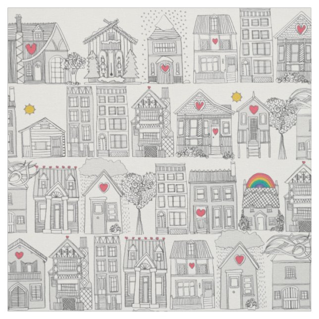 Bleiwetter-Liebe Stoff (Muster)