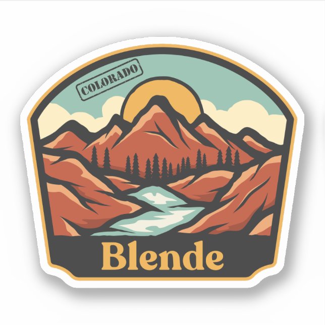 Blende, Colorado Aufkleber (Vorderseite)