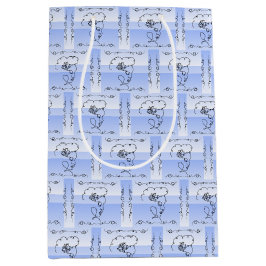 Blende Schönheit Periwinkle Vertikale Geschenktasc Mittlere Geschenktüte