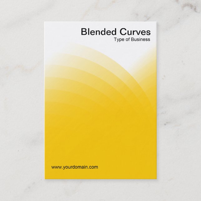 Blended Curves - Amber Visitenkarte (Vorderseite)
