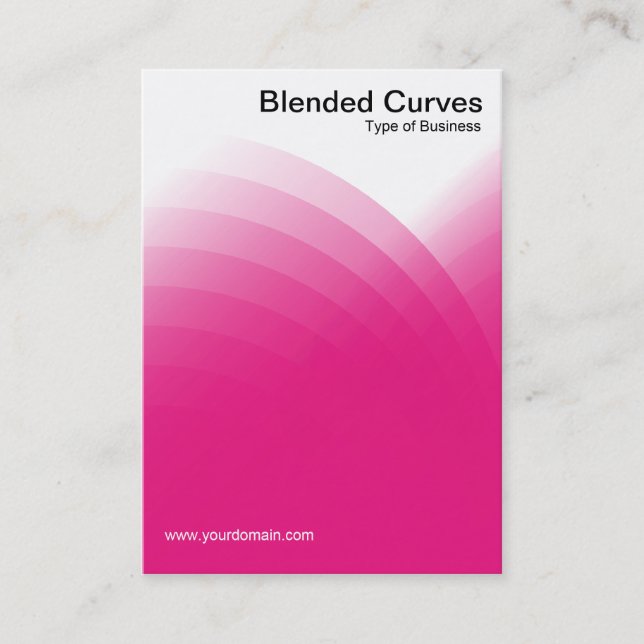 Blended Curves - Crimson Visitenkarte (Vorderseite)