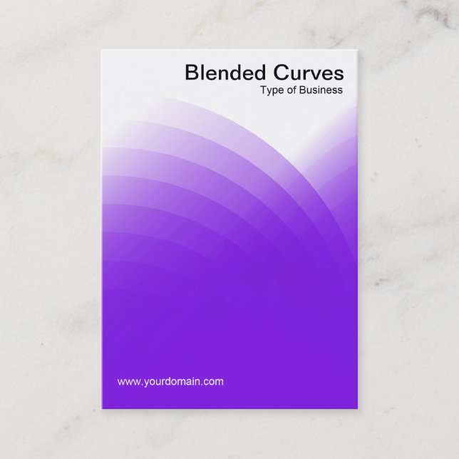Blended Curves - Lila Visitenkarte (Vorderseite)