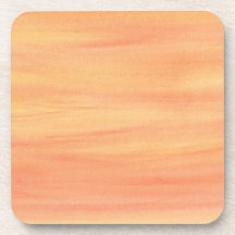 Blended Pastel Yellow Orange Blends Drink Coasters