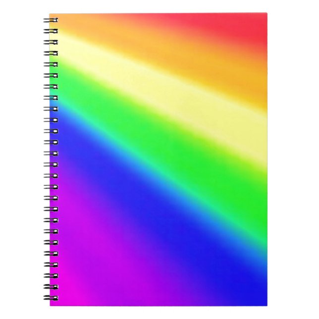 Blended Rainbow Multicolor Pride Notizblock (Vorderseite)