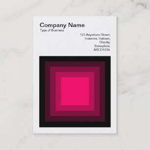 Blended Square - Schwarz bis Neon Red Visitenkarte
