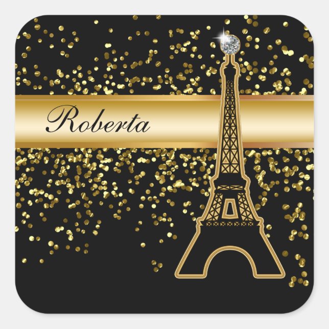 Blenden von Monogramm-Aufklebern Quadratischer Aufkleber (Vorderseite)