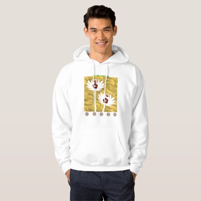 Blendende Blumenoptik Hoodie (Vorne ganz)