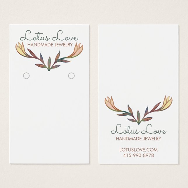 Blendenwirbelkarte für Lilienfloralerden (Vorne & Hinten)