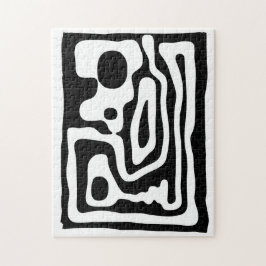 Blendgriff: Abstrakt Schwarz/Weiß