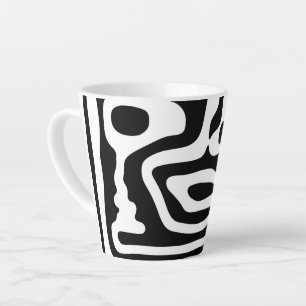 Blendgriff: Abstrakt Schwarz/Weiß Milchtasse