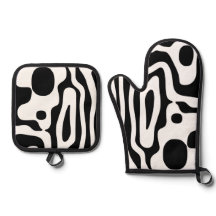 Blendgriff: Abstrakt Schwarz/Weiß