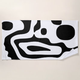 Blendgriff: Abstrakt Schwarz/Weiß Strandtuch