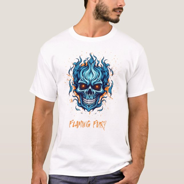 Blendsaumdruck T-Shirt (Vorderseite)