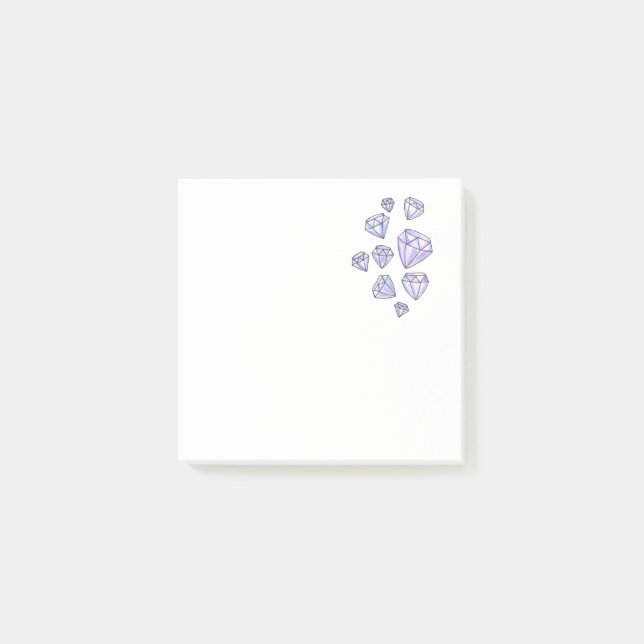 Blendungs-Diamant-Notizblock Post-it Klebezettel (Vorderseite)