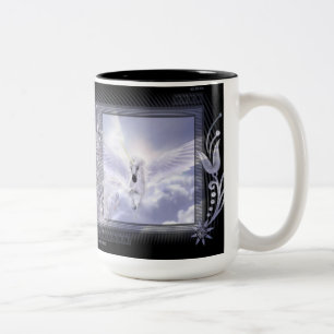 Blendungs-Fliegen-Einhorn-Umbau-Reihe Zweifarbige Tasse