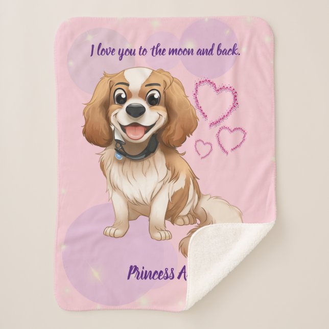 Blenheim Cavalier Custom Design   Sherpadecke (Vorderseite)