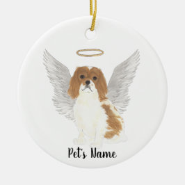 Blenheim Cavalier King Charles Spaniel Beileid P Keramik Ornament