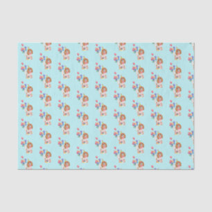 Blenheim Cavalier King Charles Spaniel Birthday Seidenpapier