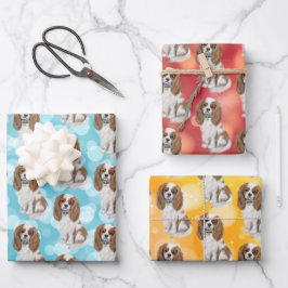 Blenheim Cavalier King Charles Spaniel  Geschenkpapier Set