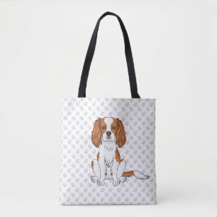 Blenheim Cavalier King Charles Spaniel & Paws Tasche