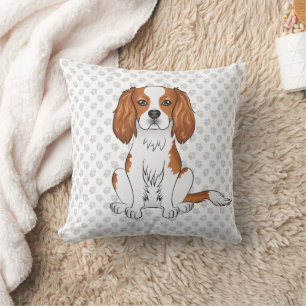 Blenheim Cavalier King Charles Spaniel & Pfoten Kissen