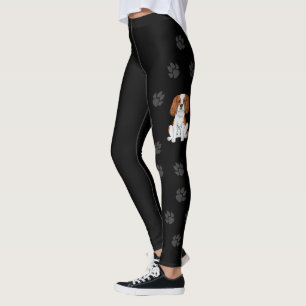 Blenheim Cavalier King Charles Spaniel & Pfoten Leggings