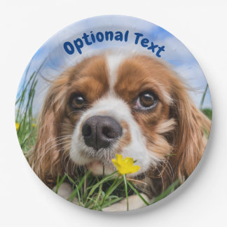 Blenheim Cavalier King Charles Spaniel Puppy Dog Pappteller