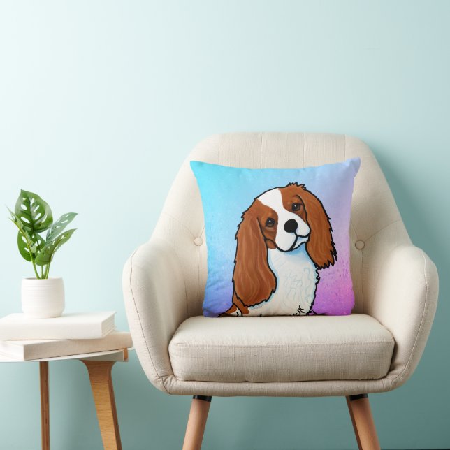 Blenheim Cavalier Spaniel Throw Pillow Kissen (Stuhl )