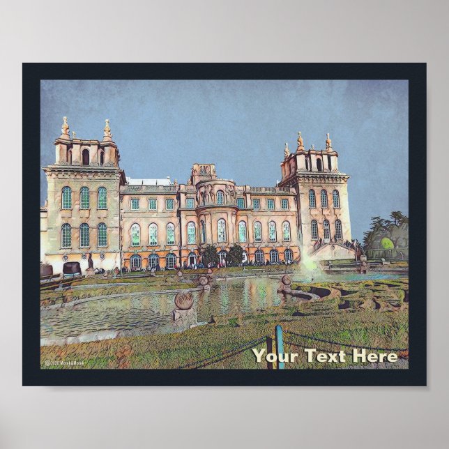 Blenheim Palace - Vintage Poster (Vorne)