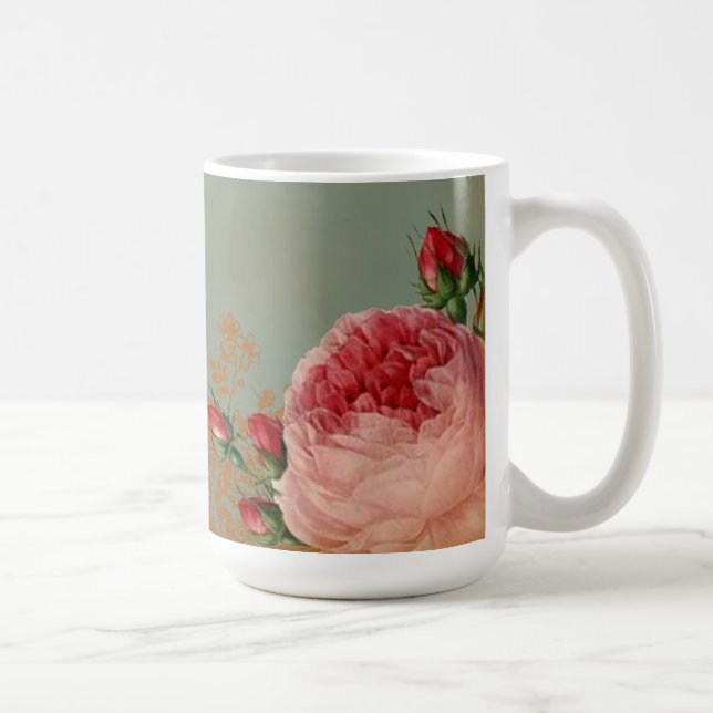 Blenheim-Rose Alt-Design b Kaffeetasse (Rechts)