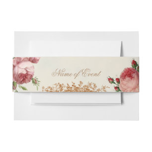 Blenheim Rose - Sommer-Himmel-Karte schön romant Einladungsbanderole