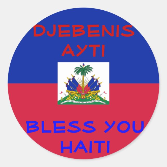 Bless Haiti Aufkleber (Vorderseite)