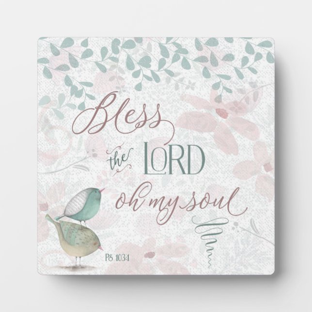 Bless the Lord - Ps 103:1 Fotoplatte (Vorderseite)