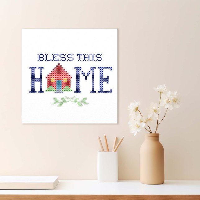 Bless This Home Poster (Spread love and positivity with this delightful poster! )