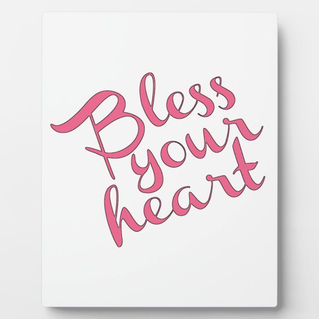 Bless Your Heart Fotoplatte (Vorderseite)