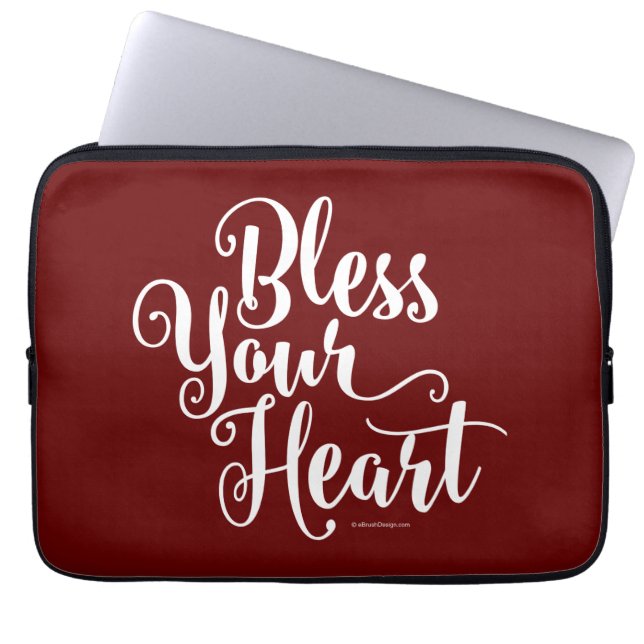 Bless Your Heart Laptopschutzhülle (Vorderseite)