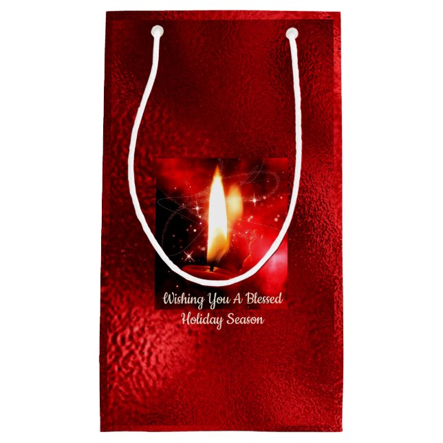 Blessé Chandle flamme Rouge Foil Vacances Sac cade (Devant)
