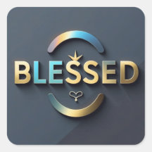 Blessé Christian Sticker Ai design
