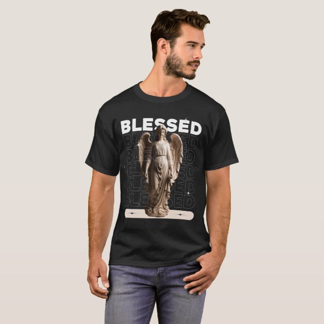 Blessé Classic Angel Statue Tshirt design (Devant entier)