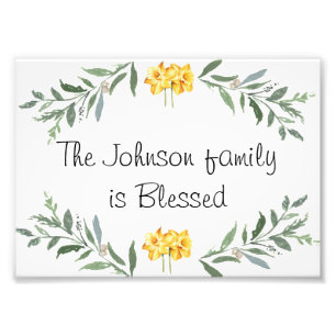 Blessé famille Poster personnalisé