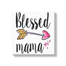 Blessé Mama cadeau pour maman toile Imprimer