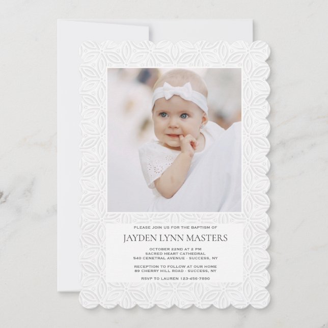 Blessé Photo Invitation (Devant)